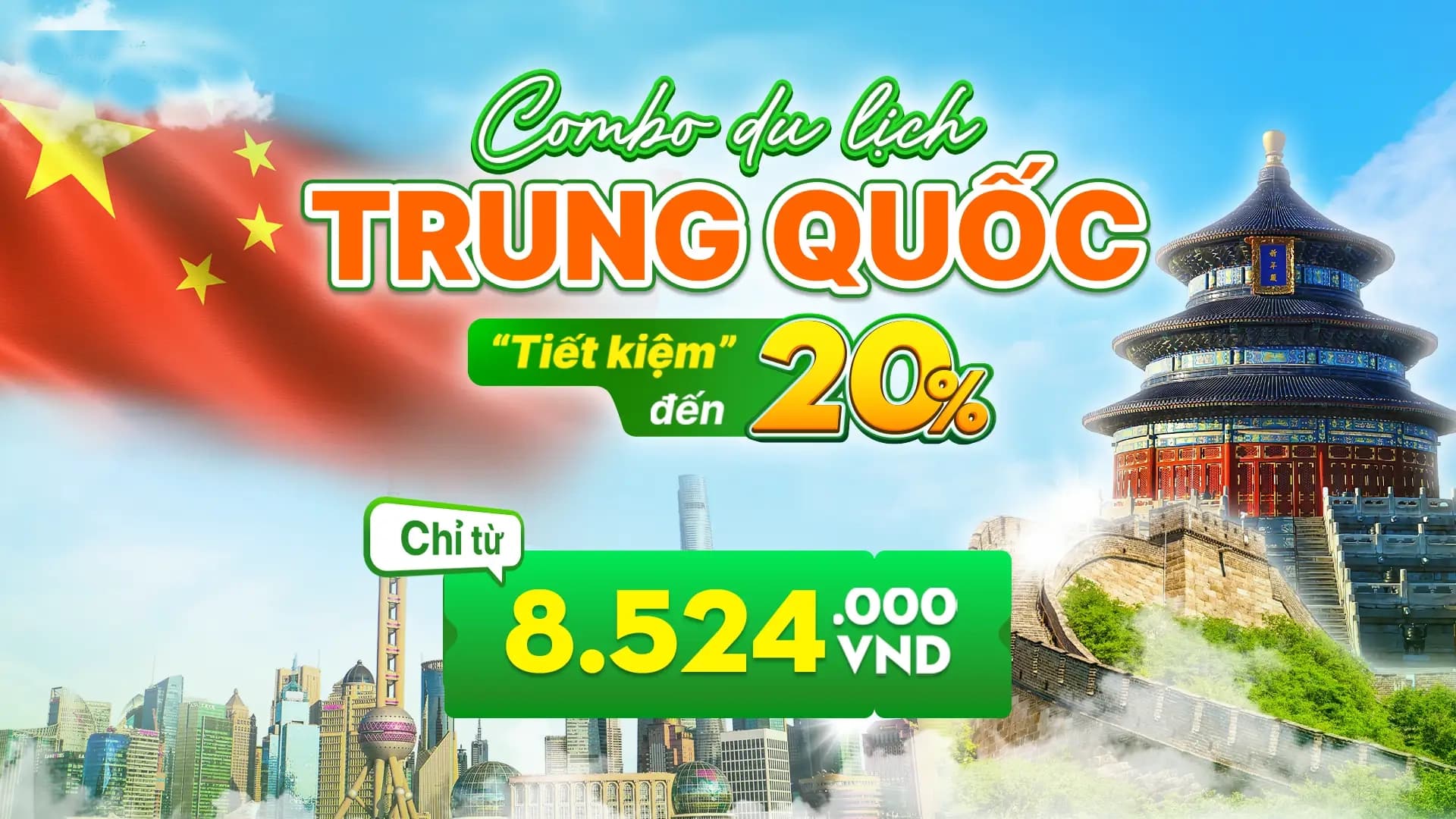Combo du lịch Trung Quốc – không lo về giá, trọn gói an tâm