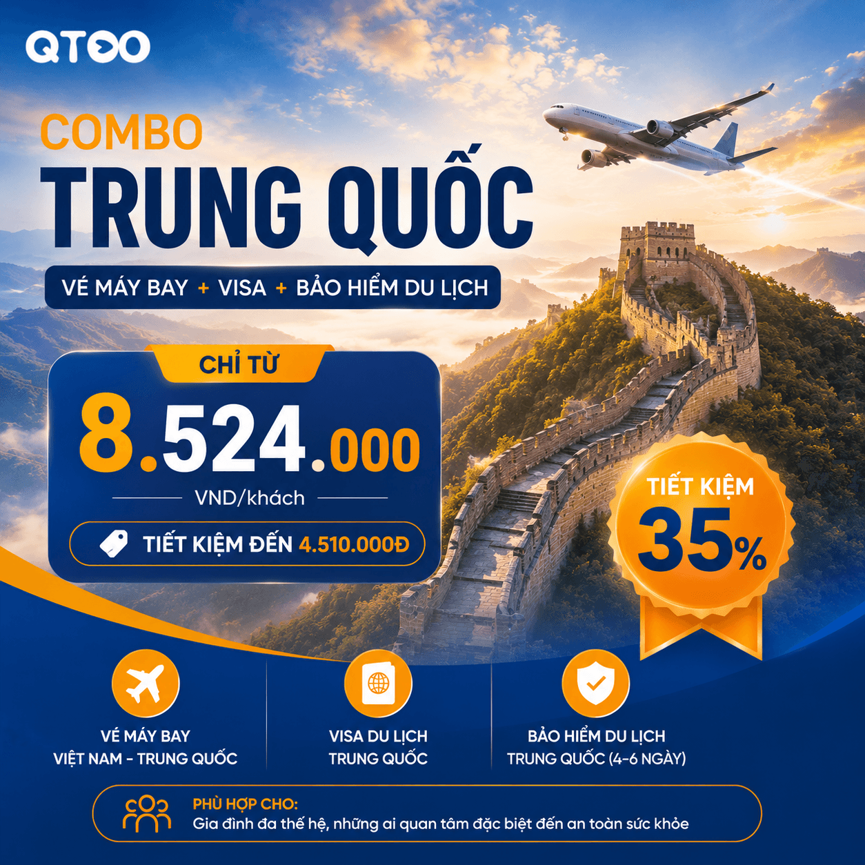 Combo du lịch Trung Quốc – không lo về giá, trọn gói an tâm