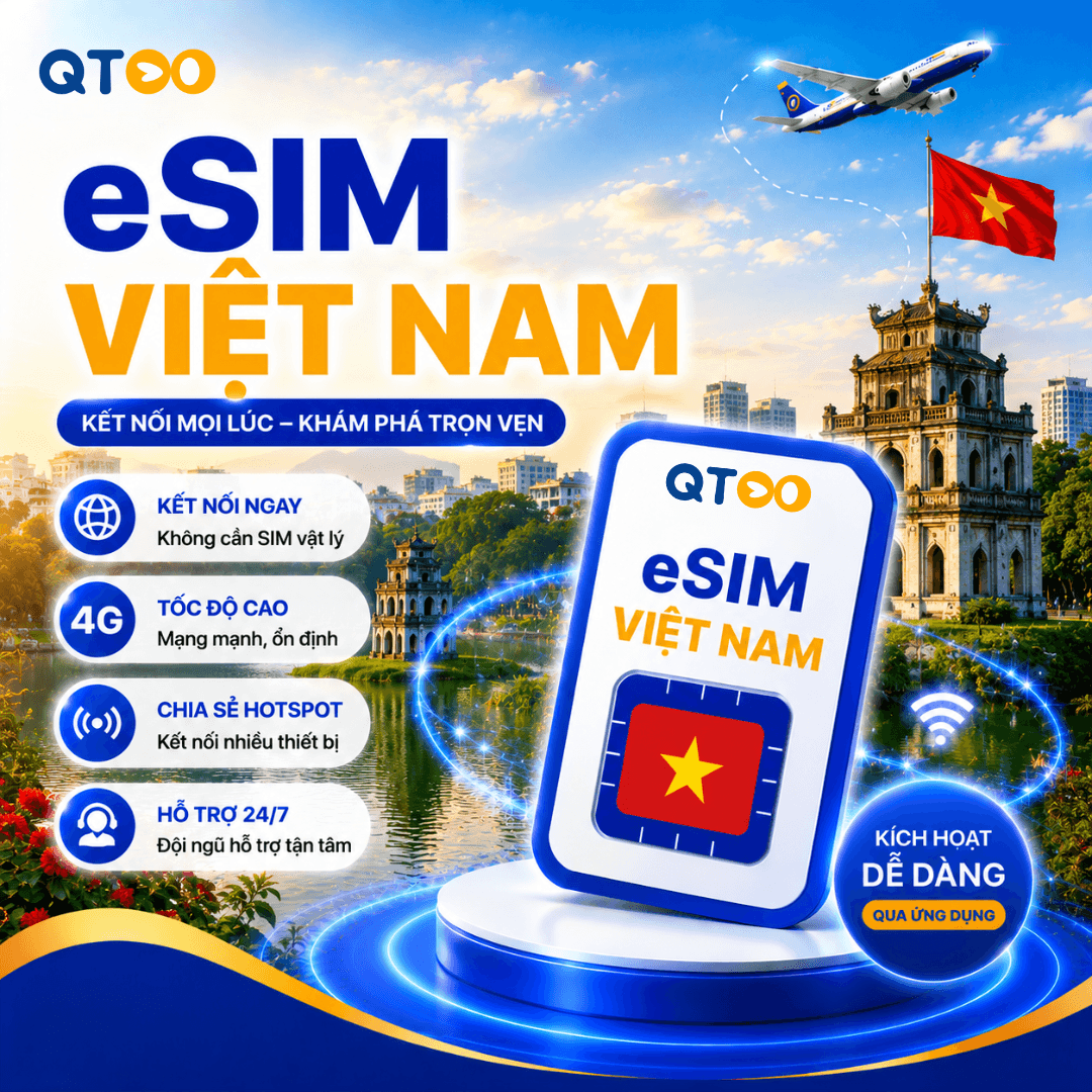 eSim Viettel - Dung lượng 4G mỗi ngày, miễn phí không giới hạn 3G 128Kbps